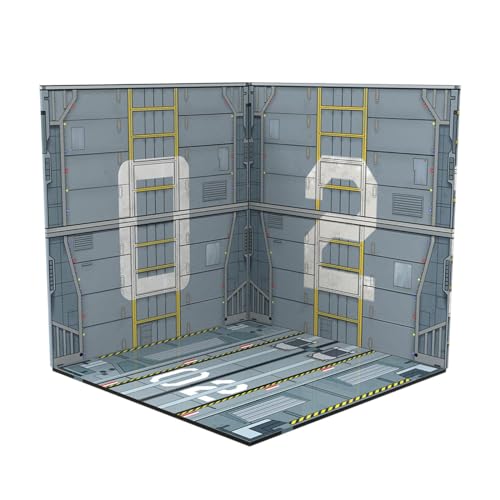 1/6 Präsentationskulisse für Sammlerstücke, Aufbewahrungslösung, Schaufensterdekoration, Parkplatz 1/6 Präsentationskulisse für Sammlerstücke, Aufbewahrungslösung, Schaufensterdekoration, Parkplatz von Generic