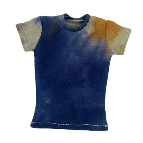 1/6 Weibliche Actionfiguren T Shirt Postume Dekoration Bequem, Tragbar, Miniaturkleidung, Puppenzubehör für Kleid Up Up Up, Blau 1/6 Weibliche Actionfiguren T Shirt Postume Dekoration Bequem, Tragbar, Miniaturkleidung, Puppenzubehör für Kleid Up Up Up, Blau von Generic