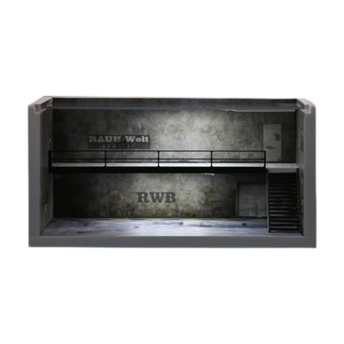 1/64 Modellauto Displaykoffer mit LED Licht Und Acrylabdeckung Garage Diorama 1/64 Modellauto Displaykoffer mit LED Licht Und Acrylabdeckung Garage Diorama von Generic