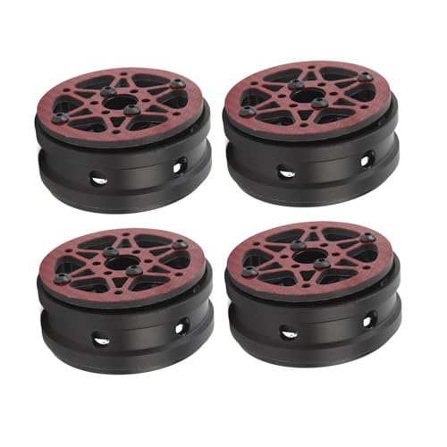 1,9 Zoll RC Rad Hub, RC Car Wheel Rim Zuverlässige Einfache Installation 4PCs für 1/10 -Auto (Rot) von Generic