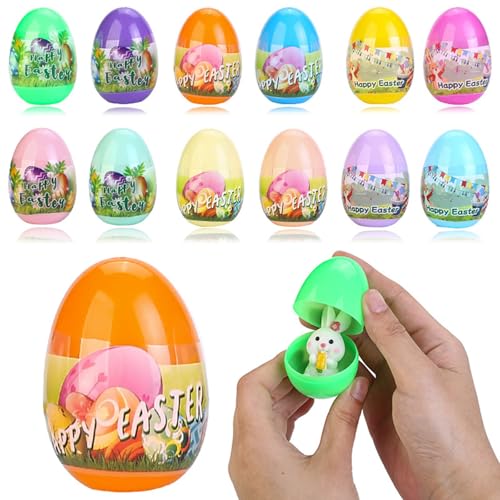 1 Stück Gefüllte Ostereier Osterhase, Ostereier zum Befüllen überraschungseier mit Zubehör Geschenke Osterkörbchenfüller Ostergeschenke Kinder Party Mitgebsel Kindergeburtstag 1 Stück Gefüllte Ostereier Osterhase, Ostereier zum Befüllen überraschungseier mit Zubehör Geschenke Osterkörbchenfüller Ostergeschenke Kinder Party Mitgebsel Kindergeburtstag von Generic