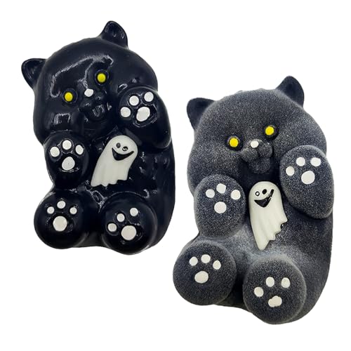 1 Stück Halloween-, Tierspielzeug, klebriges Stress- für Halloween, Goodie-Bag-Stuffers-Party. Die Materialstruktur ist zufällig, Stress für Erwachsene, Stress-, Tne648 (Black3, One Size) von Generic