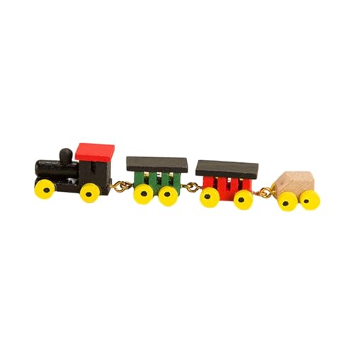 1:12 Puppenhaus Miniaturlokomotive, Küchengerät, Mini Holzzug, Spielzeugsimulation, Dampfzug Eines Feengartens, Mehrfarbig 1:12 Puppenhaus Miniaturlokomotive, Küchengerät, Mini Holzzug, Spielzeugsimulation, Dampfzug Eines Feengartens, Mehrfarbig von Generic