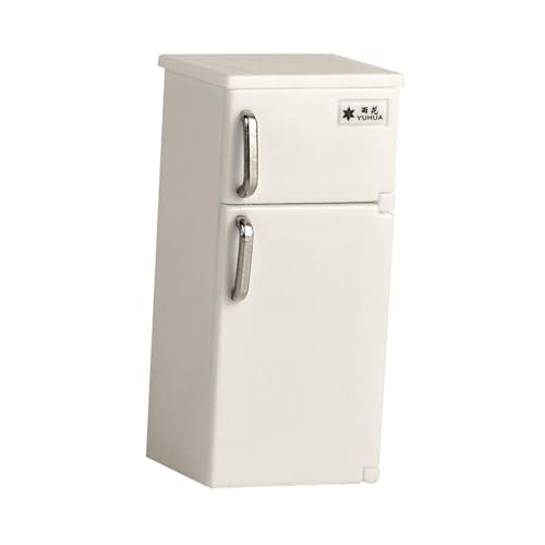 1:12 Puppenhausmöbel Kühlschrank Puppenhauszubehör Lebensszene DIY Rollenspielspielzeug für ab 3 Jahren, Weiß 1:12 Puppenhausmöbel Kühlschrank Puppenhauszubehör Lebensszene DIY Rollenspielspielzeug für ab 3 Jahren, Weiß von Generic