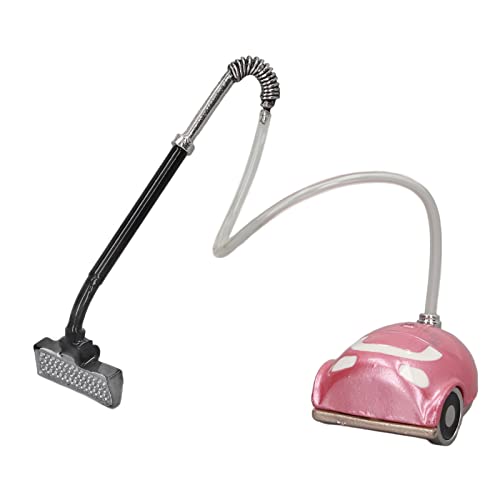 1:12 Skala -Miniatur -Staubsauger, Vielseitige Requisite Spielzeugpuppenhausdekoration, Lebensechter Metall -Mini -Vakuum (Rosenate) von Generic