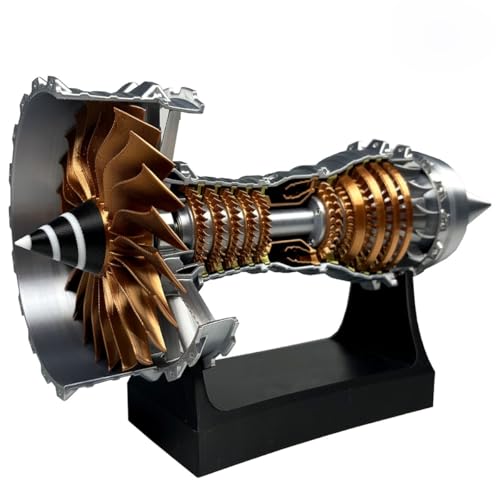 1:25 Flugzeugturbinenmotor-Tischdekoration, Elektrifiziertes simuliertes Funktionsexperiment-Lehrmodell(Assembly) von Generic