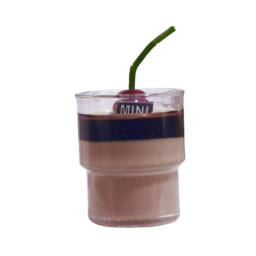 1:6 1:12 puppenhaus Dessert Tasse Modell Dessert Schmuck Spielzeug Vorspeise Tasse für Gebäude, Kirsche Kakao von Generic