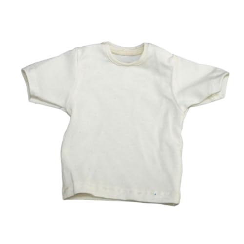 1:6 T-Shirt mit kurzen Ärmeln, Kostüm, handgefertigte Puppenkleidung für 30,5 cm große Damen- und Herrenfiguren, Weiß 1:6 T-Shirt mit kurzen Ärmeln, Kostüm, handgefertigte Puppenkleidung für 30,5 cm große Damen- und Herrenfiguren, Weiß von Generic