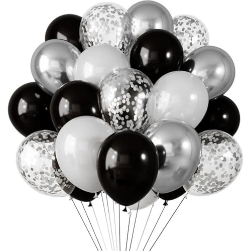 10 Zoll, 30 Stück, Perlen-Latexballon, goldene Konfettiballons, große Liebesgeständnis- und Heiratsantragsballons, als Dekoration for Geburtstagshochzeiten und Partys(Dark) von Generic