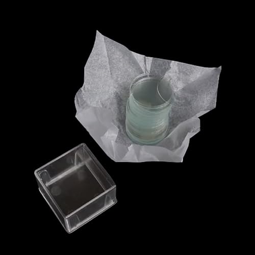 100 Stück transparente Objektträger 20x20 mm für Mikroskop(Round diameter 18mm) von Generic