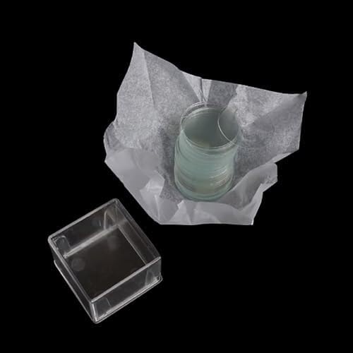 100 Stück transparente Objektträger 20x20 mm für Mikroskop(Round diameter 22mm) von Generic