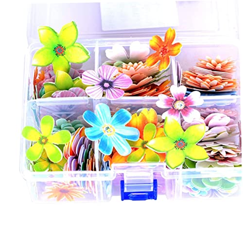 100 Stücke essbare Blumen für Kuchen, klebrige essbare Blumen -Topper Geburtstag Hochzeitsfeier Cupcake Food Dekorationen 100 Stücke essbare Blumen für Kuchen, klebrige essbare Blumen -Topper Geburtstag Hochzeitsfeier Cupcake Food Dekorationen von Generic