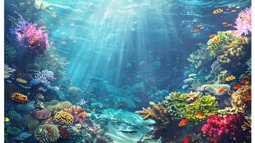 1000-teiliges Meeresboden-Geologie-Kunstpuzzle, Korallen- und Lichtduett (A ; 1000 Piece) von Generic