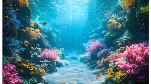 1000-teiliges Ozeanpuzzle, Tyndall Light-Woven Coral Canyon (B ; 1000 Piece) von Generic