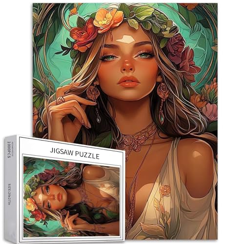 1000-teiliges Puzzle für Erwachsene, Hippie-Kultur, Kunst, Puzzle, anspruchsvolle Familienaktivitäten, buntes Bastelpuzzle für Heimdekoration, Geschenke, 50 x 70 cm 1000-teiliges Puzzle für Erwachsene, Hippie-Kultur, Kunst, Puzzle, anspruchsvolle Familienaktivitäten, buntes Bastelpuzzle für Heimdekoration, Geschenke, 50 x 70 cm von Generic
