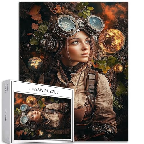 1000-teiliges Puzzle für Erwachsene, Steampunk-Ausrüstung, Kunst-Puzzle, herausfordernde Familienaktivitäten, buntes Bastelpuzzle für Heimdekoration, Geschenke, 50 x 70 cm 1000-teiliges Puzzle für Erwachsene, Steampunk-Ausrüstung, Kunst-Puzzle, herausfordernde Familienaktivitäten, buntes Bastelpuzzle für Heimdekoration, Geschenke, 50 x 70 cm von Generic