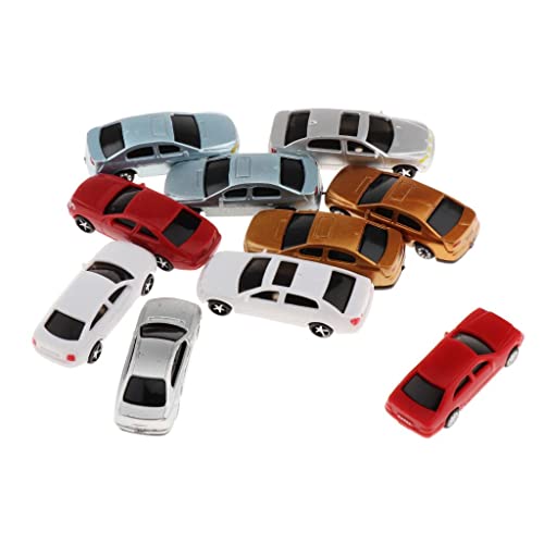 10pcs Model Park Parking Szenerie Street Layout Sandtable Accessoires, 1: 100 von Generic