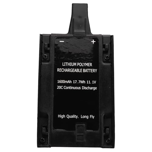 11,1 V 1600 MAh 20 C 17,7 Wh Lipo-Akku, Wiederaufladbarer Akku für Drohne, Leichter Schwarzer Drohnen-Akku von Generic