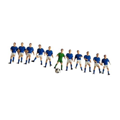 11 Stücke Miniatur Fußball Figuren, Miniatur Fußballspieler, Miniature Football Player Figures, Mini Soccer Men Figures Model für Miniaturszene Desktop-Dekorationen, Blauer Spieler 11 Stücke Miniatur Fußball Figuren, Miniatur Fußballspieler, Miniature Football Player Figures, Mini Soccer Men Figures Model für Miniaturszene Desktop-Dekorationen, Blauer Spieler von Generic