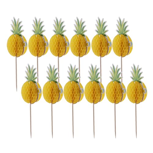 12 Stück Ananas Cupcake Topper Cake Topper für Luau Geburtstags Themed Party Supplies 12 Stück Ananas Cupcake Topper Cake Topper für Luau Geburtstags Themed Party Supplies von Generic