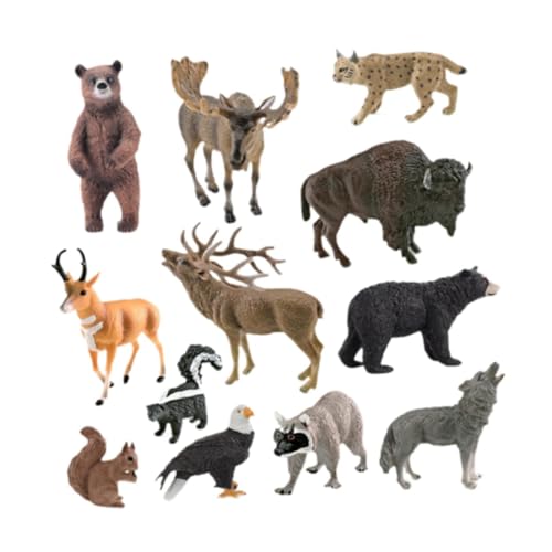 12 Stück Tierfiguren Wolf Bär für Kinder Partygeschenke 12 Stück Tierfiguren Wolf Bär für Kinder Partygeschenke von Generic