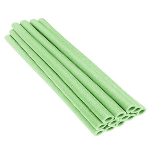 12 Stück Trampolinstangen Ersatzzubehör Schwamm-Trampolinstangen mit Antikollisionsabdeckungen Zubehör Trampolinnetzstangen Ersatz-Trampolinzubehör QkA293 (Green, 88X4.5cm) von Generic