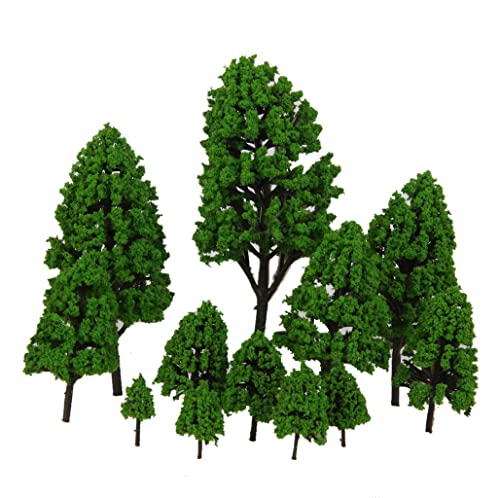 12x Bäume Modell Train Railway Park Waldlandschaft 1: 50 1: 500 Layout 2,5 16 cm von Generic