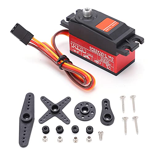 14 Kg RC Metal Gear Servo, High Ttorques Aluminium -Legierungsservo, Langsame Startlenkungsausrüstung, Geeignetes 1:10 RC -Auto von Generic