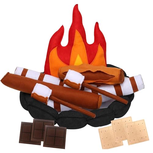 15-teiliges Lagerfeuer-Spielset – leichtes Lagerfeuer-Set aus Filz, sicheres Kinderspielzeug | leicht zu tragendes kreatives Camping-Spiel für drinnen, ideales Rollenspiel-Set sensorisches Lernen 15-teiliges Lagerfeuer-Spielset – leichtes Lagerfeuer-Set aus Filz, sicheres Kinderspielzeug | leicht zu tragendes kreatives Camping-Spiel für drinnen, ideales Rollenspiel-Set sensorisches Lernen von Generic