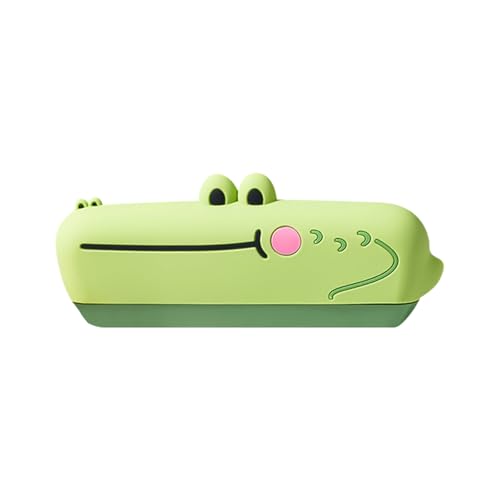 16-Loch-Cartoon-Kindermundharmonika 2025 Neue Silikon-Mini-Mundharmonika für Kinder, C-Tonart, abnehmbar und ganzkörperwaschbar, ein süßes Instrument, geeignet für kleine Kinder BgP342 (Green, 17x6cm) 16-Loch-Cartoon-Kindermundharmonika 2025 Neue Silikon-Mini-Mundharmonika für Kinder, C-Tonart, abnehmbar und ganzkörperwaschbar, ein süßes Instrument, geeignet für kleine Kinder BgP342 (Green, 17x6cm) von Generic
