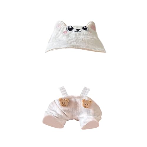 17 cm Puppen-Charms, Outfit-Zubehör-Set, Mini-Puppenkleidung, Dekorationsset zur Präsentation und weicher Stoff, süße Ornamente im Party-Stil (Puppe Nicht im Lieferumfang enthalten) (White, 17cm) von Generic