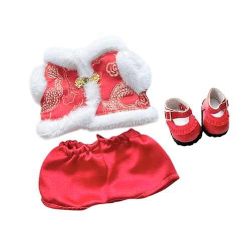 17cm Plüsch Puppe Kleidung Tang Puppe Kleidung Weichen Anzug Kleid Up Cosplay Mode Chinesische Neujahr Kostüm Kuscheltiere Kleidung, Schuhe Goldknopf 17cm Plüsch Puppe Kleidung Tang Puppe Kleidung Weichen Anzug Kleid Up Cosplay Mode Chinesische Neujahr Kostüm Kuscheltiere Kleidung, Schuhe Goldknopf von Generic