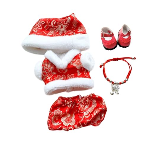 17cm Plüsch Puppe Kleidung Tang Puppe Kleidung Weichen Anzug Kleid Up Cosplay Mode Chinesische Neujahr Kostüm Kuscheltiere Kleidung, Schuhe Pingan-Anzug 17cm Plüsch Puppe Kleidung Tang Puppe Kleidung Weichen Anzug Kleid Up Cosplay Mode Chinesische Neujahr Kostüm Kuscheltiere Kleidung, Schuhe Pingan-Anzug von Generic