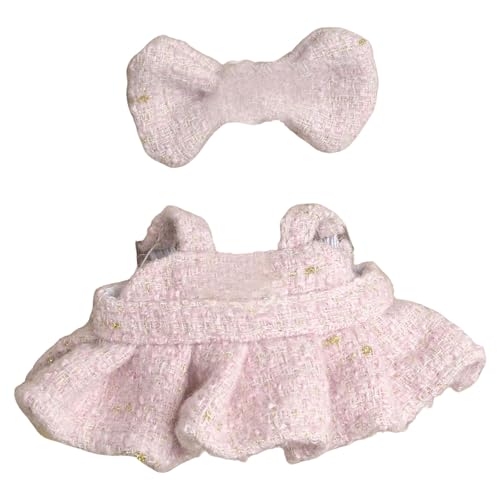 17cm Puppenkleider-Set, 3 Elegante Trägerkleider-Outfits für Puppen (P Ink/Blau/Weiß) Tne656 (A, 17x7x1cm) von Generic