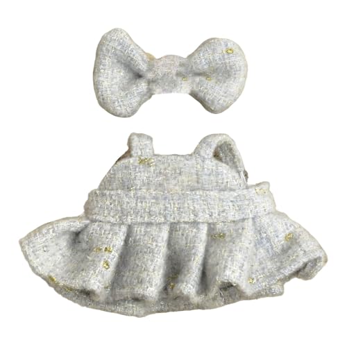 17cm Puppenkleider-Set, 3 Elegante Trägerkleider-Outfits für Puppen (P Ink/Blau/Weiß) Tne656 (B, 17x7x1cm) von Generic