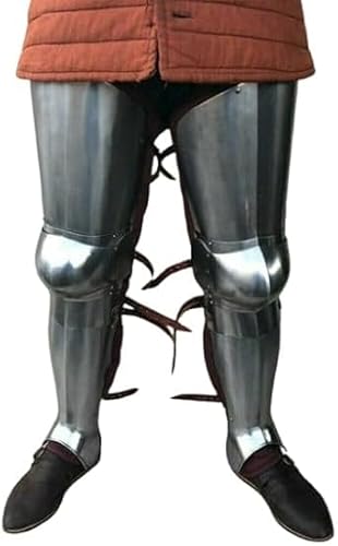 18GA Mittelalter Stahl Krieger LARP Rüstung Full Leg Set Ritter Beinschienen Rüstung Cosplay Rüstung Beine Schutz von Generic