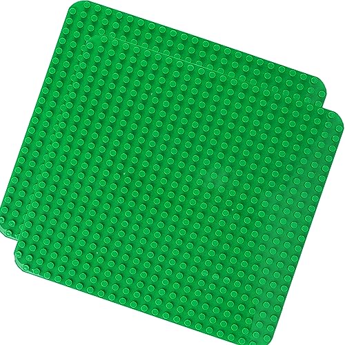 2 Große Bauplatte Kompatibel mit Lego Duplo Platten,38.4 * 38.4cm Classic Grundplatte mit 24 x 24 Noppen für Duplo Steine,Konstruktionsspielzeug für Kleinkinder,Mädchen und Jungen, Grün 2 Große Bauplatte Kompatibel mit Lego Duplo Platten,38.4 * 38.4cm Classic Grundplatte mit 24 x 24 Noppen für Duplo Steine,Konstruktionsspielzeug für Kleinkinder,Mädchen und Jungen, Grün von HUYIYI