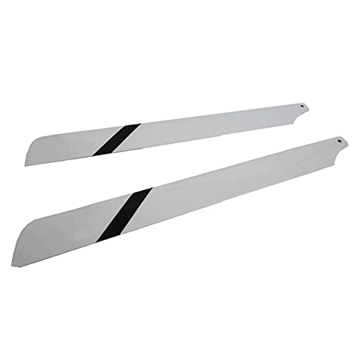 2 Stück 325mm Universal Glass Fiber Hauptrotorblätter Hubschrauber Trex Blades für 450 Series RC Hubschrauber (Gelb und Schwarz) von Generic