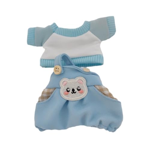 2 Stück Puppen Hosenträgerhosen mit T Shirt, Miniatur Kleidungszubehör für 15–17 cm Große Puppen, Mädchenpuppen, Kostüme, Blau 2 Stück Puppen Hosenträgerhosen mit T Shirt, Miniatur Kleidungszubehör für 15–17 cm Große Puppen, Mädchenpuppen, Kostüme, Blau von Generic