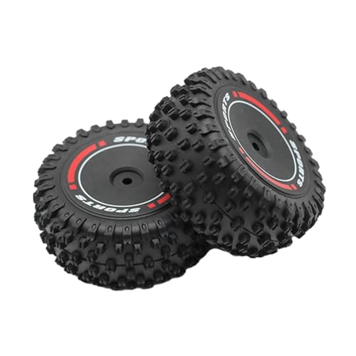 2 Stücke RC Auto Hinterrad Reifen Ersatz für Wltoys 124010 DIY Zubehör von Generic