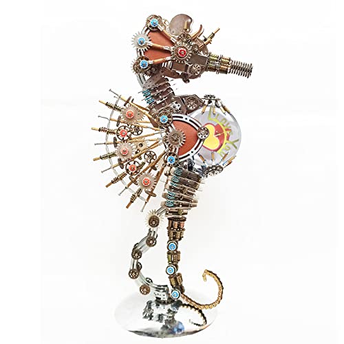 2-in-1-Seepferdchen Metall, 2100-teiliges Seepferdchen-Montagemodell, 3D Metallpuzzle mit Liebeslampe, lasergeschnittenes Modell, mechanisches Puzzle zur Dekoration 2-in-1-Seepferdchen Metall, 2100-teiliges Seepferdchen-Montagemodell, 3D Metallpuzzle mit Liebeslampe, lasergeschnittenes Modell, mechanisches Puzzle zur Dekoration von Generic