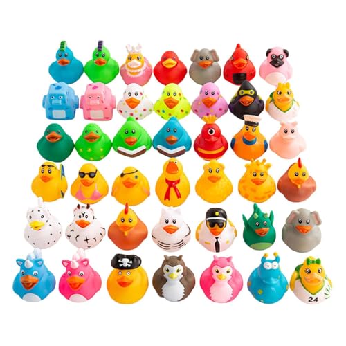 20 Stück Gummienten - Kleine -Spielzeug, Schwimmende Quietscheenten Spielzeug | Schwimmende Badespielzeug Sommer Schwimmende Badespielzeug 20 Stück Gummienten - Kleine -Spielzeug, Schwimmende Quietscheenten Spielzeug | Schwimmende Badespielzeug Sommer Schwimmende Badespielzeug von Generic