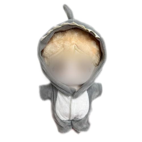 20 cm Puppenkleidungsset, 4 entzückende Outfits mit Tiermotiven für Puppen (Dinosaurier/Kuh/Kaninchen), weiches Kostüm mit passenden Schuhen für 8 große Stofftiere, ausgenommen Dol (B, 20x10x1cm) von Generic