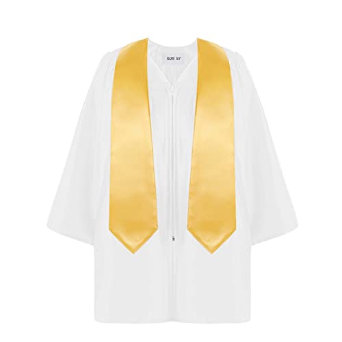 2024 - Abendkleid Kinder Vorschule 2021 Kindergarten Shawl Kinder Kappe Set Quasse-Abschluss-Jungen Outfits & Set Kostüm (White, 30) von Generic