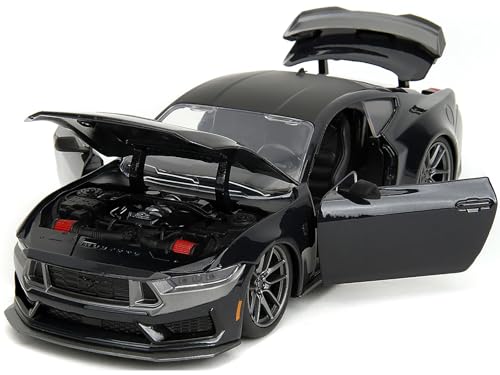 2024 Dark House Black Metallic mit mattschwarzer Kapuze und Top Bigtime Muscle Series 1/24 Diecast Modellauto von Jada 35278 2024 Dark House Black Metallic mit mattschwarzer Kapuze und Top Bigtime Muscle Series 1/24 Diecast Modellauto von Jada 35278 von Generic