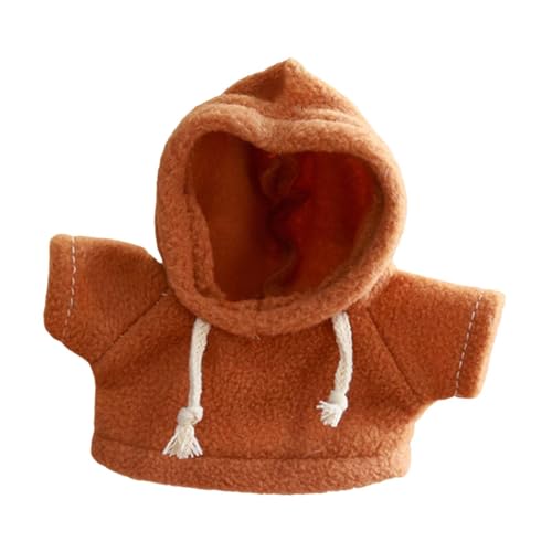 20cm Plüsch Puppenkleidung Puppen Hoodie Foto Requisiten Geschenke Plüsch Puppenzubehör Dress up Puppen Sweatshirt, Braun 20cm Plüsch Puppenkleidung Puppen Hoodie Foto Requisiten Geschenke Plüsch Puppenzubehör Dress up Puppen Sweatshirt, Braun von Generic