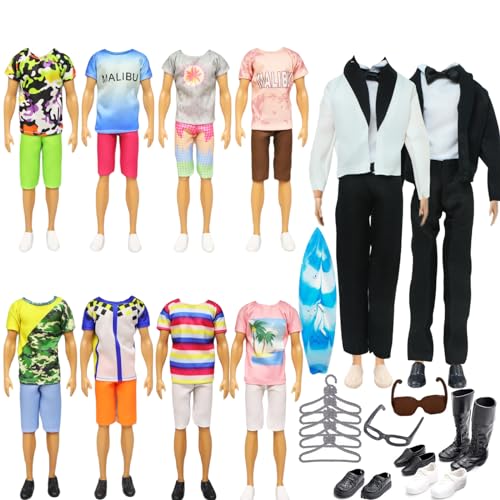26 Stück Puppenkleidung Kompatibel mit Ken Kleidung, Clothes for Jungen Puppen 1 Anzug 5 Freizeitbekleidung 5 Hosen 6 Paar Schuhe 5 Kleiderregal 1 Ohrhörer 1 Paddle Board für 12 Zoll Jungen Puppen 26 Stück Puppenkleidung Kompatibel mit Ken Kleidung, Clothes for Jungen Puppen 1 Anzug 5 Freizeitbekleidung 5 Hosen 6 Paar Schuhe 5 Kleiderregal 1 Ohrhörer 1 Paddle Board für 12 Zoll Jungen Puppen von Generic