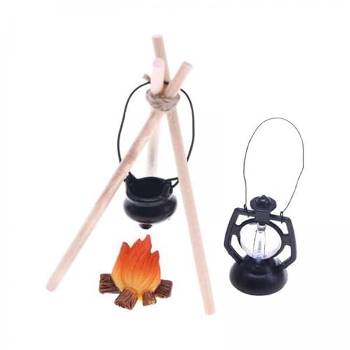 2X 1/12 Puppe Haus Camping Kits Miniatur Szene Modell Szene Decor Puppenhaus Zubehör 2X 1/12 Puppe Haus Camping Kits Miniatur Szene Modell Szene Decor Puppenhaus Zubehör von Generic