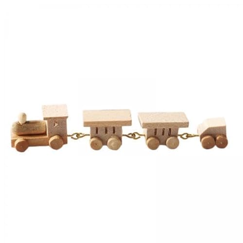 2X 1: 12 Mini Simulationszug Spielzeug Mini Holzlokomotive für Kindergeschenke von Generic