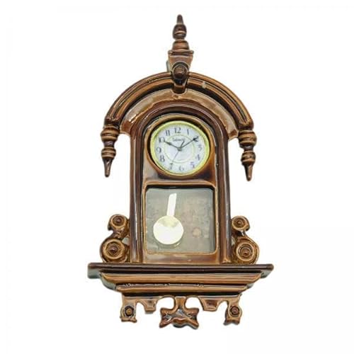 2X Metall 1:12 Puppenhaus Miniaturmodell Römische Uhr Vintage Wall Clock Micro Landscape Szenerie Puppenzubehör Dekoration 2X Metall 1:12 Puppenhaus Miniaturmodell Römische Uhr Vintage Wall Clock Micro Landscape Szenerie Puppenzubehör Dekoration von Generic